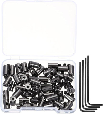 MECCANIXITY 50 Pcs Metal Locking Pin Backs, Locking Pin Keepers Clasp 9mm by MECCANIXITY