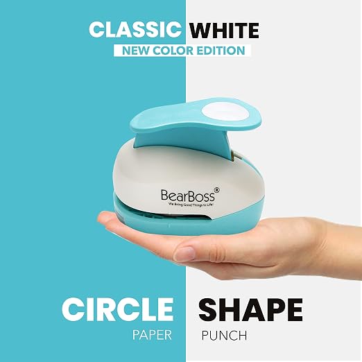 BearBoss 2 Inch Circle Punch, Hole Punch Shapes, Paper Punch Set - Image 2