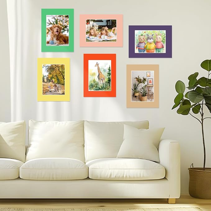 15 Pack 12x16 Picture Mats, Mixed Colors Frame Mattes - Image 6