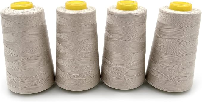 Tortoise 4 Cones of 3000 Yards Each Spool Thread by TORTOISETHREAD