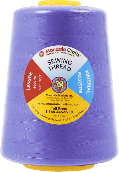 Mandala Crafts 4 Pack of Serger Threads Cones Spools - Image 4