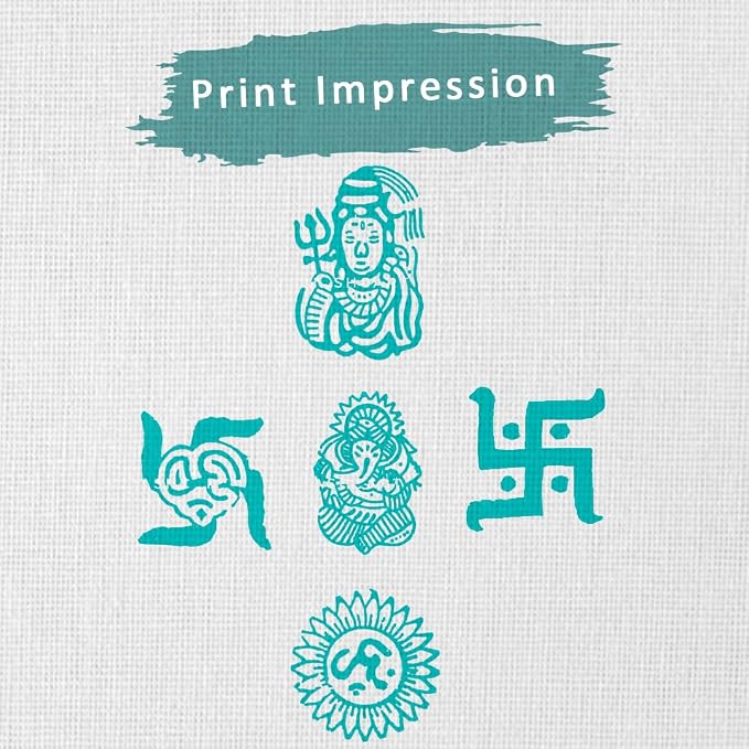 Wooden Pottery Stamps for Block Printing - Image 3