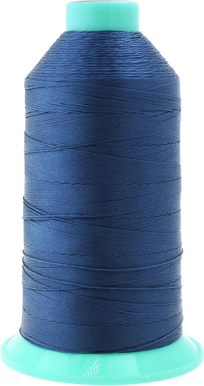 Mandala Crafts Bonded Nylon Thread Airforce Blue Heavy Duty Sewing Threads by MandalaCrafts