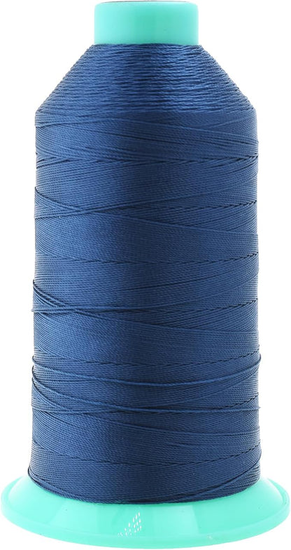 Mandala Crafts Bonded Nylon Thread Airforce Blue Heavy Duty Sewing Threads by MandalaCrafts