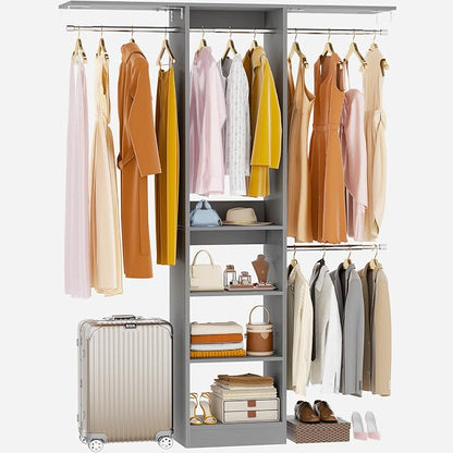 48" Small Closet Organizer, 4FT Small Closet System by Besiost