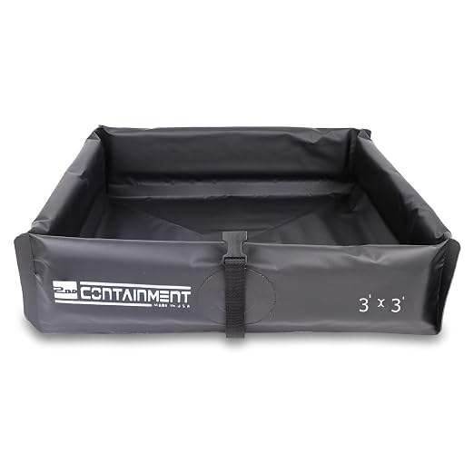 Duck Pond - 3’ x 3’ - Black by SecondaryContainmentBerms-MadeinUSA