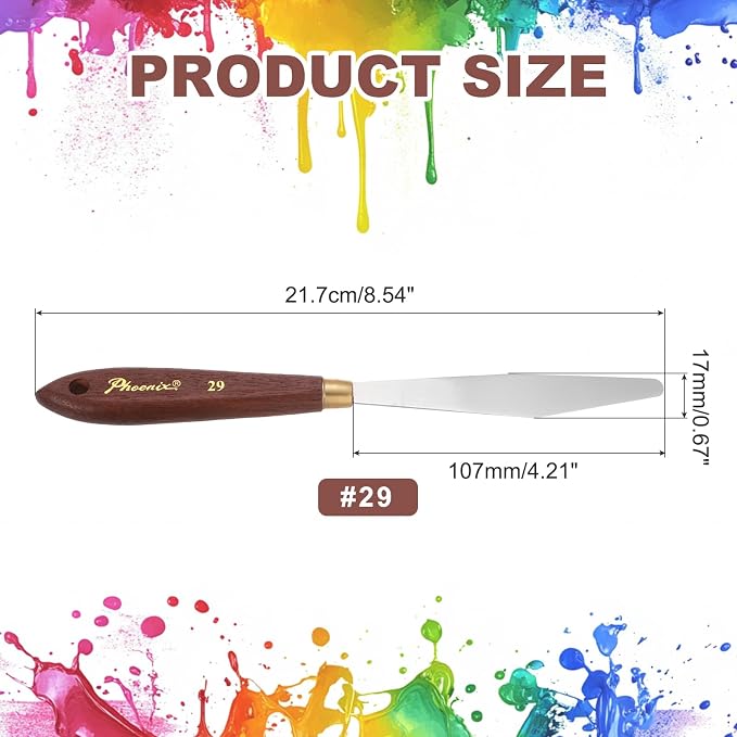 MECCANIXITY Pack of 1 Palette Knife No.29, 8.5" Long Palette Knives - Image 2