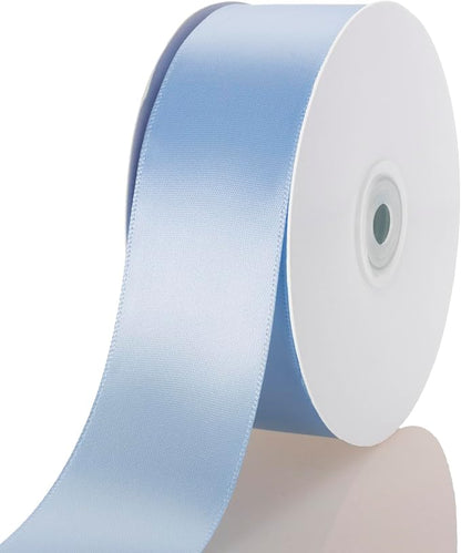 1-1/2 Inch Baby Blue Ribbon, 50 Yards Craft Polyester Satin Ribbon Perfect by Unknown