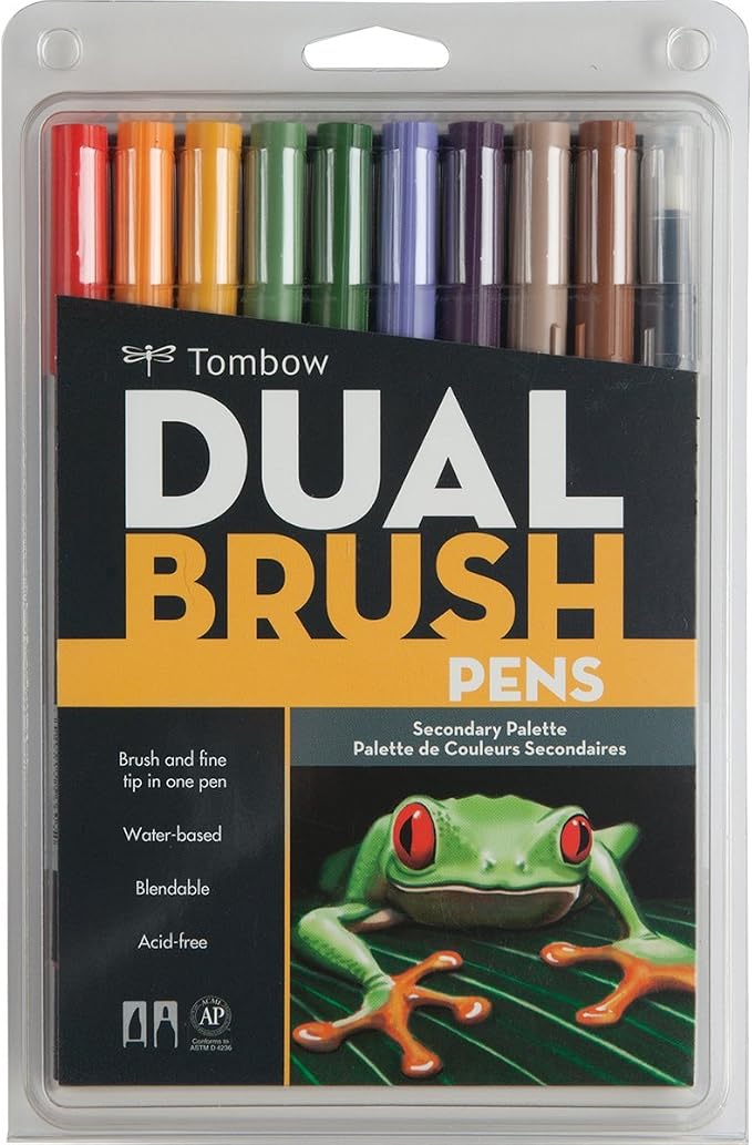 Tombow 56168 Dual Brush Pen Art Markers, Brush and Fine Tip Markers - Image 4