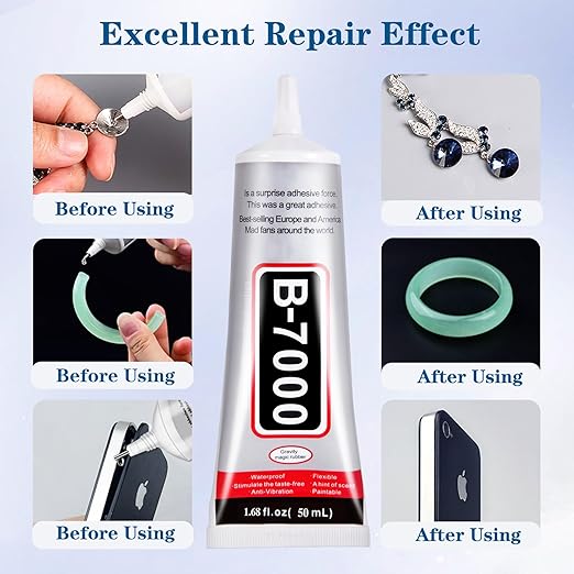 B7000 Glue Clear with Precision Tip，50Ml B7000 Glue Clear - Image 2