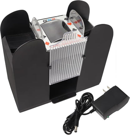 GSE Games & Sports Expert 6-Deck Automatic Card Shuffler, AC/DC-Power & by GSEGamesSportsExpert