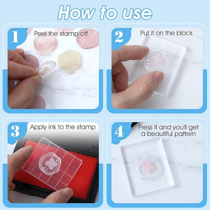 6 Pcs Acrylic Stamping Blocks, Acrylics Blocks - Image 4