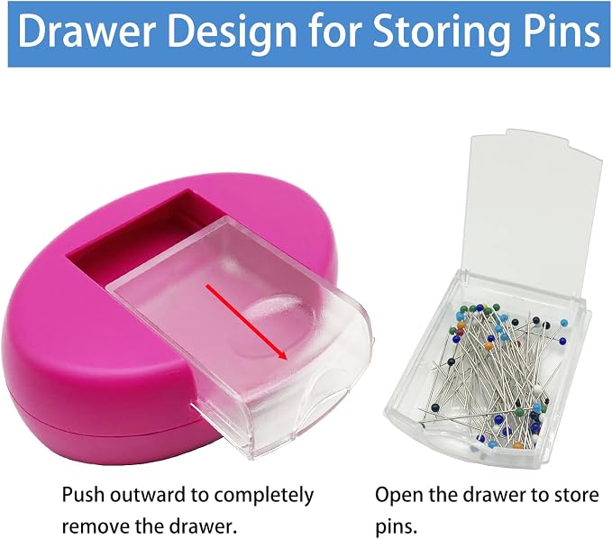 Hilltian 2 Pieces Magnetic Pin Cushion, Magnetic Pin Holder - Image 4