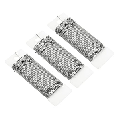 MECCANIXITY 114 Yards/345 Feet Metal Floral Wire 21 Gauge Silver Tone Flexible by MECCANIXITY