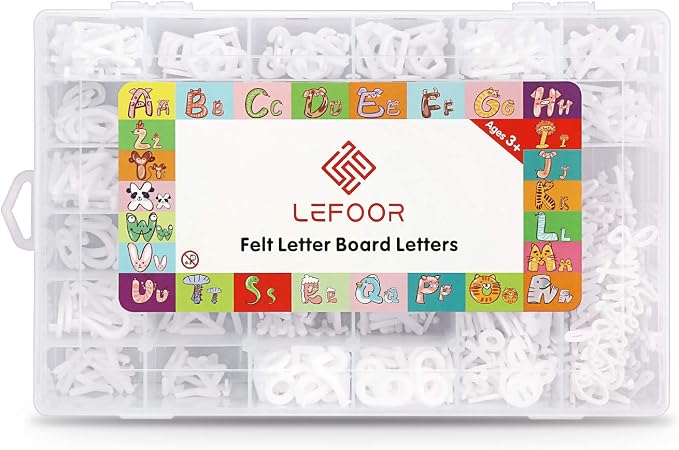 Letter Board Letters Only, 646 PRE-Cut Characters by LEFOOR