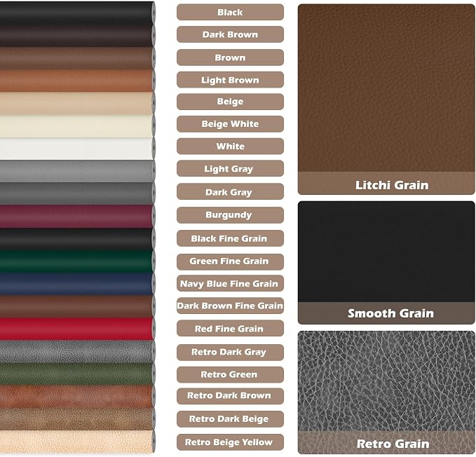 Leather Repair Tape, 23.6x79 inch Leather Patches - Image 2
