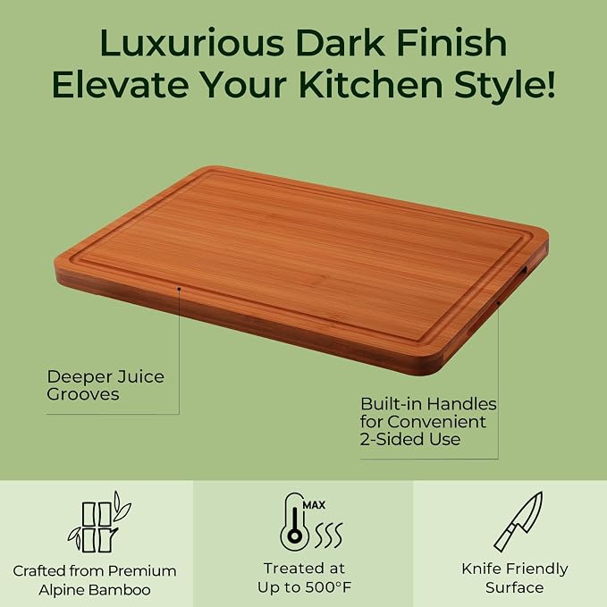 Extra Large Bamboo Cutting Board - Image 4