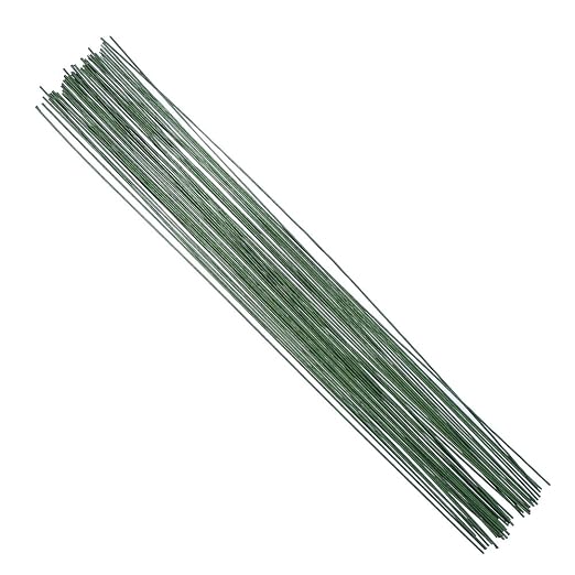 Decora 20 Gauge Dark Green Floral Wire 16 inch, 50/Package by DECORA