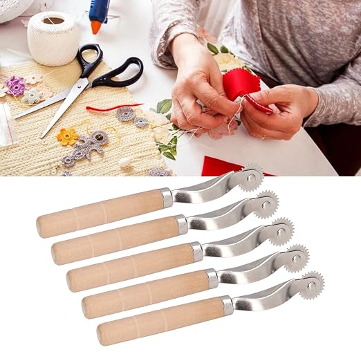 Oumefar 5Pcs Tracing Wheel Paper Perforator Tracing Wheel Serrated Tracing - Image 5