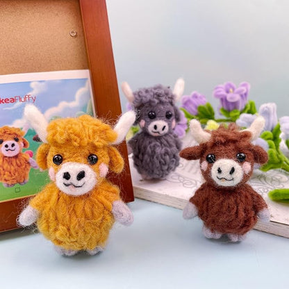 Needle Felting Kit, Animal Doll Making Set by PokeaFluffy