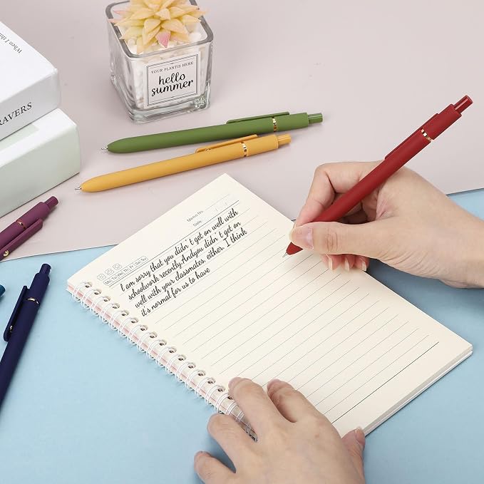 Gel Pens 6Pcs, 0.7mm Smooth Writing Black Ink Pens - Image 3