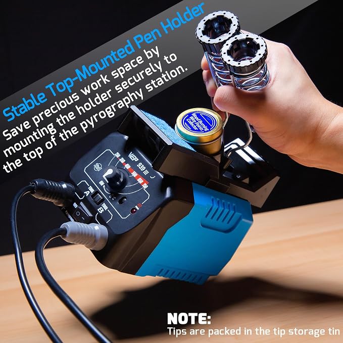 WEP 939-III Dual Pen Wood Burning Kit 34-IN-1 - Image 5