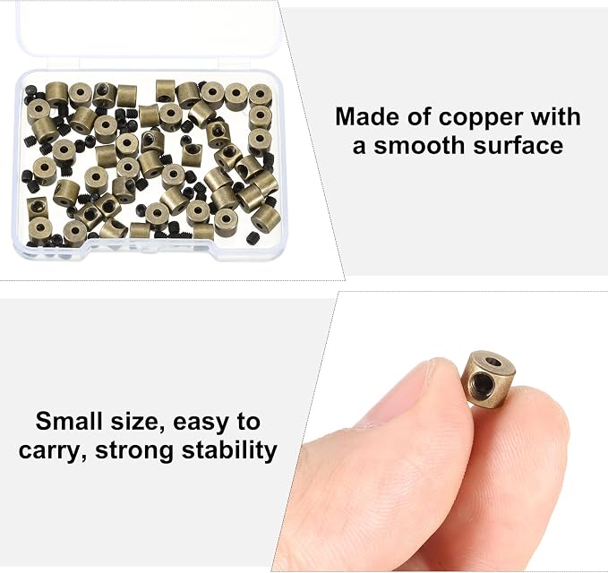 MECCANIXITY 50 Pcs Metal Locking Pin Backs, Locking Pin Keepers Clasp 5mm - Image 5