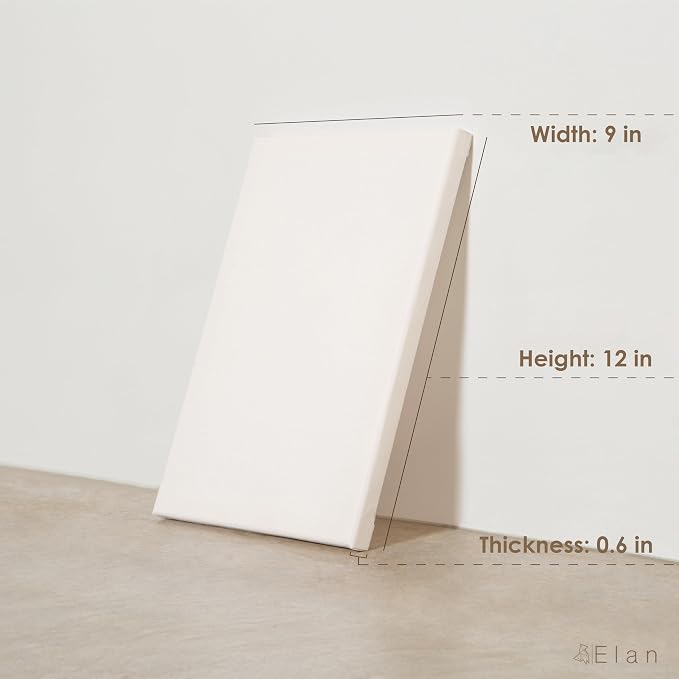 Elan Stretched Canvases 9x12 Inch, Triple Primed Stretched Canvas - Image 2