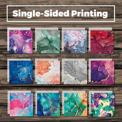 YASMEN Scrapbook Paper Pad 6×6, Marbled Pattern Watercolor Paper, 24 Sheets - Image 8