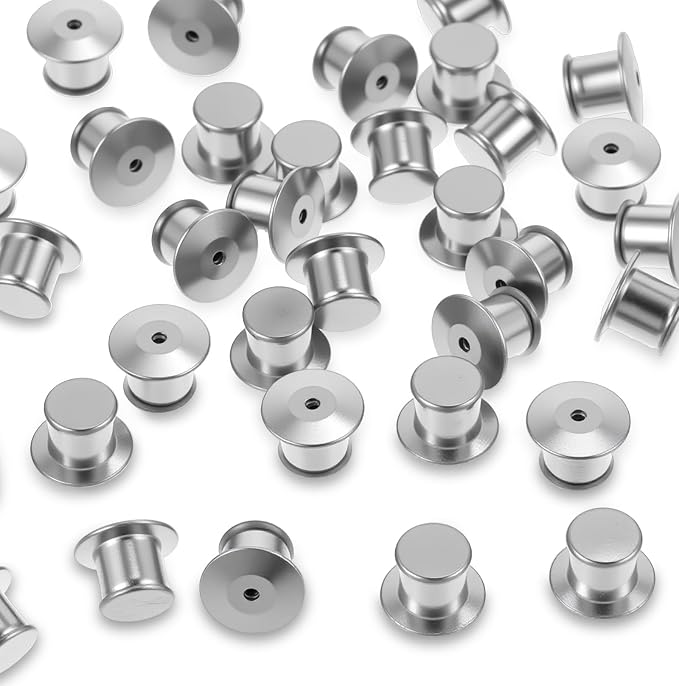 40pcs Locking Pin Back, Metal Locking Pin Backs by Classicseali