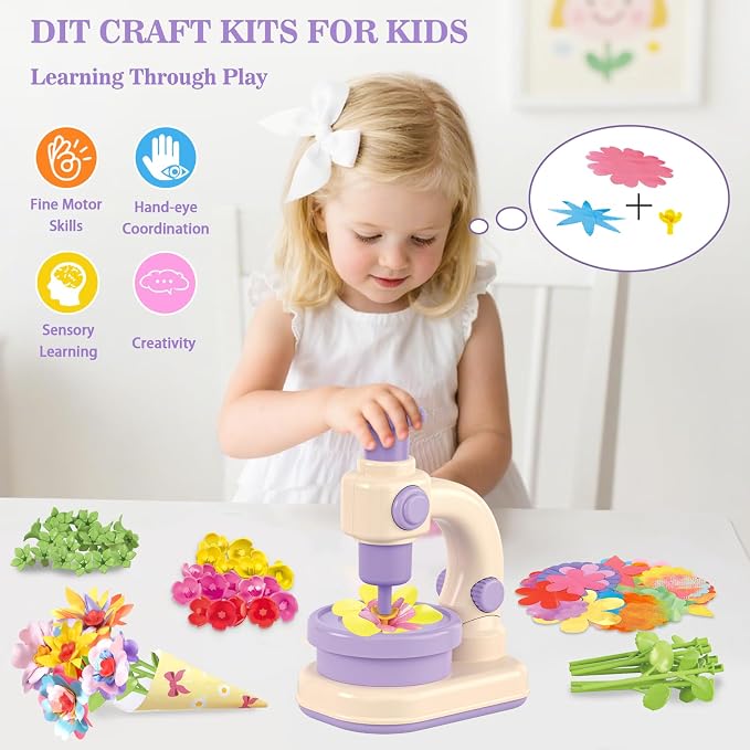 Fabric Flower Bouquets Toys, DIY Arts and Crafts Toys - Image 5