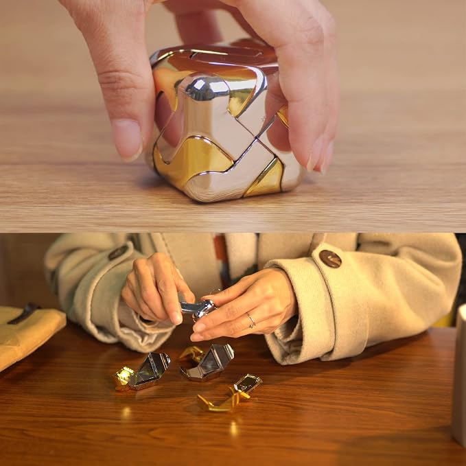 Metal-Puzzles Brain-Teaser 3D-Toys: Fidget-Toys Cool-Gadgets-Stuff - Image 2