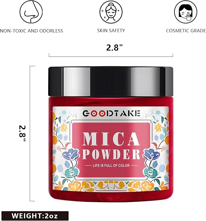 GOODTAKE Pearl White Mica Powder, Mica Pigment Powder - Image 2