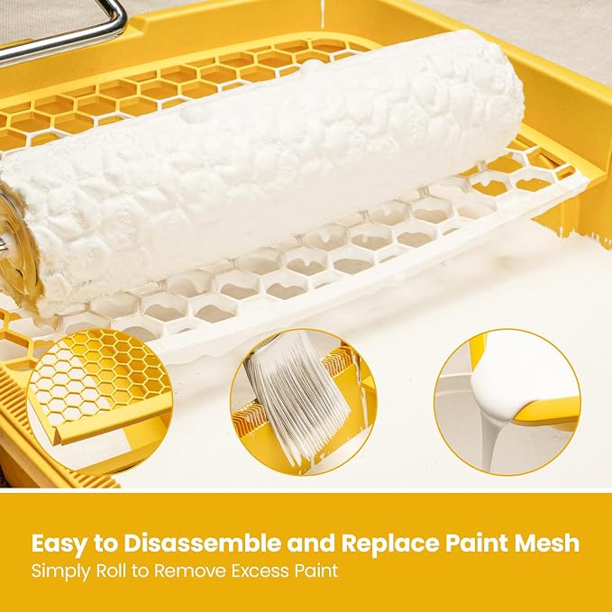Voomey Professional Paint Roller Kit 22 Pcs, 9-Inch Upgraded Paint Roller - Image 5