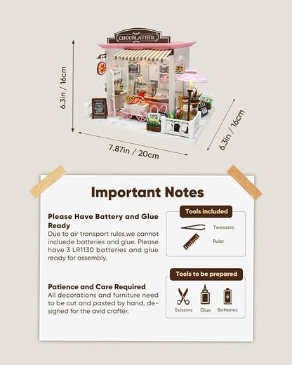 Miniature House Kit, Miniature Dollhouse - Image 3