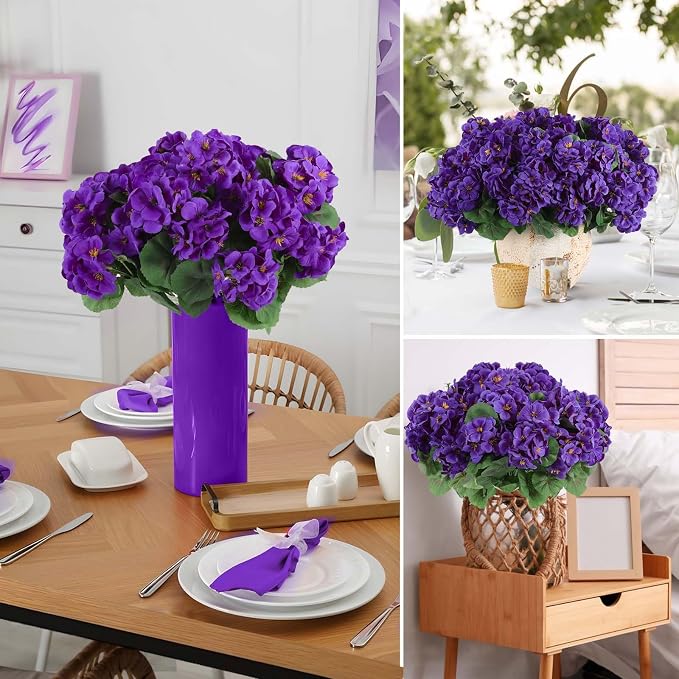 Hananona Artificial Geranium Flowers - Image 6