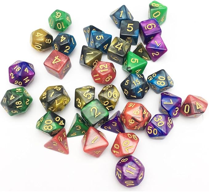 SmartDealsPro 5 x 7-Die Double-Colors Polyhedral Dice Sets - Image 6
