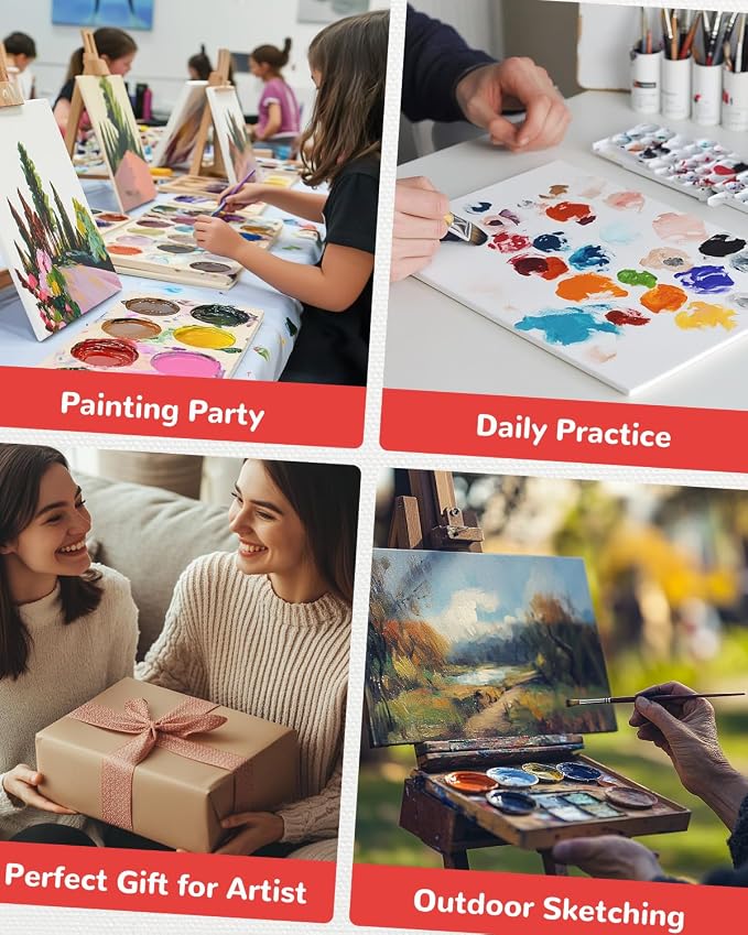 Canvas Boards for Painting 48 Pack 9x12 Inch Painting Canvas Panels, 100% - Image 8