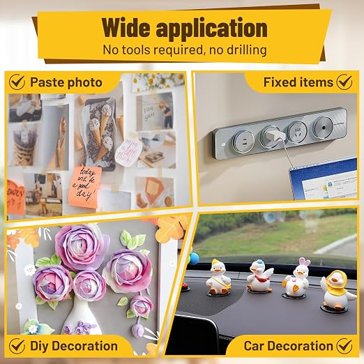 180 Pcs Removable Mounting Putty, Strong Double Sided Glue Adhesive Dots Clear - Image 6