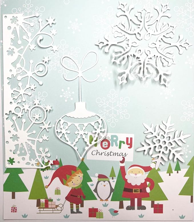 Metal Cutting Dies for Paper Card Making DIY Merry Christams Embossing Stencil - Image 2
