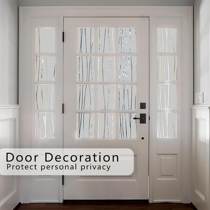 Finnez Window Privacy Film Decorative Frosted Window Cling Privacy Film - Image 4