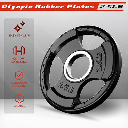 RitFit Olympic Rubber Grip Plates - Image 3