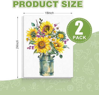 ESRICH Canvas for Painting 18x24 Inch, 2 Pack Canvas Boards for Painting Cotton - Image 3