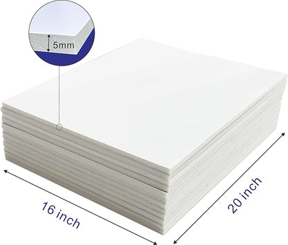12 Pack Foam Core Board, ZJCEASER 16 x 20 White Poster Board, 3/16" Thickness - Image 2