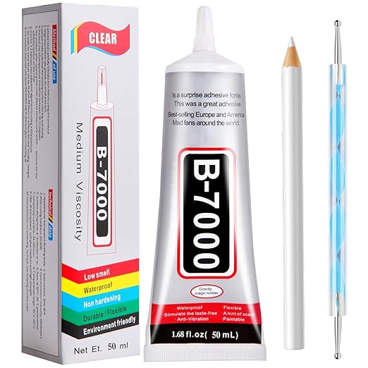 B7000 Glue Clear with Precision Tip，50Ml B7000 Glue Clear by FITTDYHE