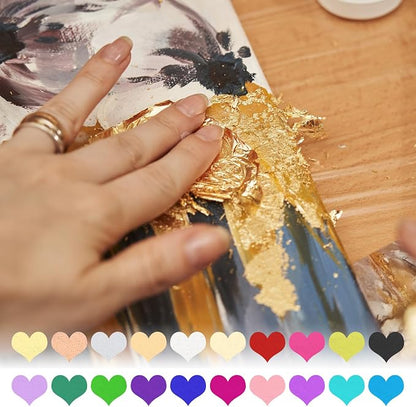 PATIKIL Gold Leaf Sheets for Art 3.7" x 3.4" - Image 7