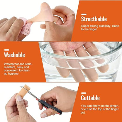 30 Pcs Gel Finger Protectors, Toe Caps Silicone Fingertips Protection, Reusable - Image 6