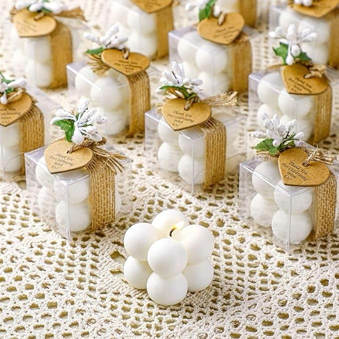 JDH 3D Bubble Candle Silicone Molds 15 Cavity Cube Silicone Candle Molds Soap - Image 7
