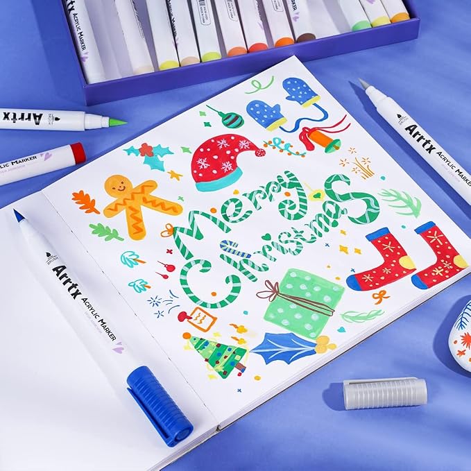 Arrtx Acrylic Paint Pens, 58 Colors - Image 8