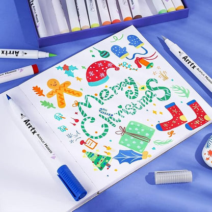 Arrtx Acrylic Paint Pens, 58 Colors - Image 8